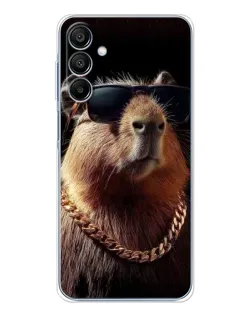 Чехол для Samsung Galaxy A16 с картинкой «Капибара золотая цепь»