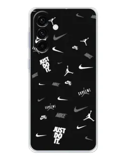 Чехол для Samsung Galaxy A17 с картинкой «Nike Black Pattern» Чехол для Samsung Galaxy A17 с картинкой «Nike Black Pattern»