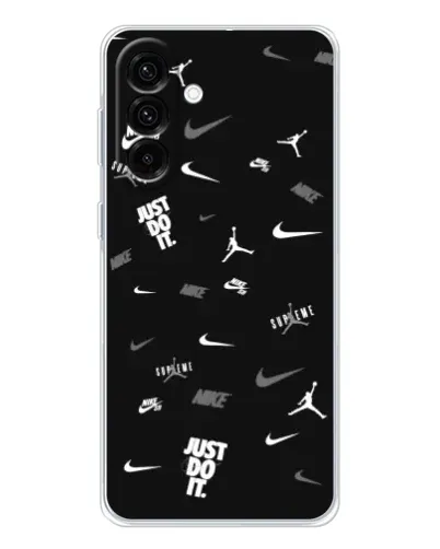 Чехол для Samsung Galaxy A17 с картинкой «Nike Black Pattern» Чехол для Samsung Galaxy A17 с картинкой «Nike Black Pattern»