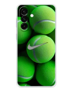 Чехол для Samsung Galaxy A17 с картинкой «Теннисные мячи Найк»