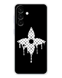 Чехол для Samsung Galaxy A17 с картинкой «Цветочная монограмма»