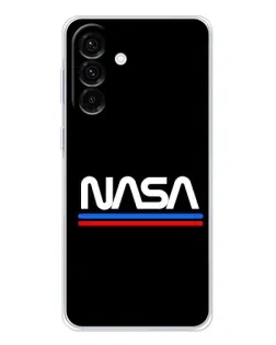 Чехол для Samsung Galaxy A17 с картинкой «NASA — классика Red Blue»