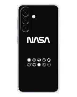 Чехол для Samsung Galaxy A17 с картинкой «NASA — технический принт»