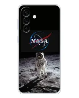 Чехол для Samsung Galaxy A17 с картинкой «Астронавт на Луне»