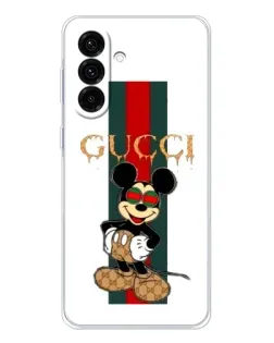 Чехол для Samsung Galaxy A17 с картинкой «Микки Маус Gucci — полосы» Чехол для Samsung Galaxy A17 с картинкой «Микки Маус Gucci — полосы»