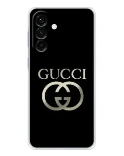 Чехол для Samsung Galaxy A17 с картинкой «Gucci — золото на черном» Чехол для Samsung Galaxy A17 с картинкой «Gucci — золото на черном»