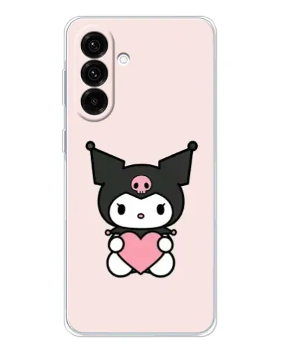 Чехол для Samsung Galaxy A17 с картинкой «Kuromi и сердце» Чехол для Samsung Galaxy A17 с картинкой «Kuromi и сердце»