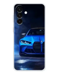 Чехол для Samsung Galaxy A17 с картинкой «Голубая BMW M4» Чехол для Samsung Galaxy A17 с картинкой «Голубая BMW M4»