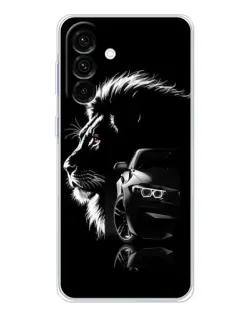 Чехол для Samsung Galaxy A17 с картинкой «BMW и лев» Чехол для Samsung Galaxy A17 с картинкой «BMW и лев»