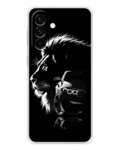 Чехол для Samsung Galaxy A17 с картинкой «BMW и лев» Чехол для Samsung Galaxy A17 с картинкой «BMW и лев»