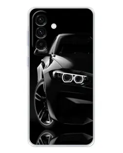 Чехол для Samsung Galaxy A17 с картинкой «Черная BMW — профиль» Чехол для Samsung Galaxy A17 с картинкой «Черная BMW — профиль»