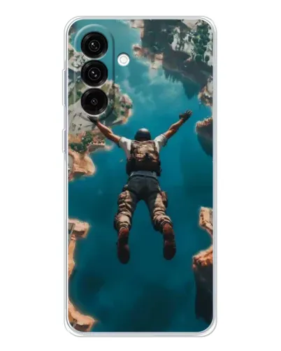 Чехол для Samsung Galaxy A17 с картинкой «PUBG — свободное падение»