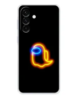 Чехол для Samsung Galaxy A17 с картинкой «Among Us неоновое сияние»