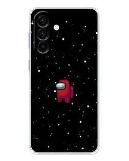 Чехол для Samsung Galaxy A17 с картинкой «Красный Among Us»