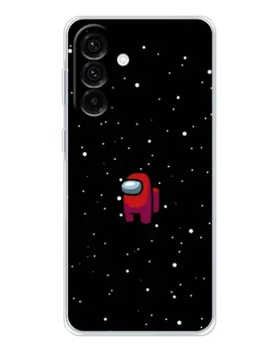 Чехол для Samsung Galaxy A17 с картинкой «Красный Among Us»