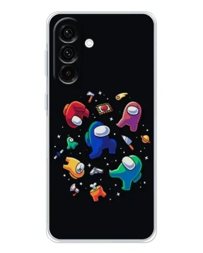 Чехол для Samsung Galaxy A17 с картинкой «Among Us космос»