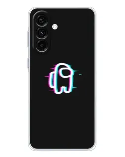 Чехол для Samsung Galaxy A17 с картинкой «Among Us неон»