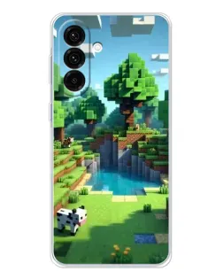 Чехол для Samsung Galaxy A17 с картинкой «Minecraft летний день»