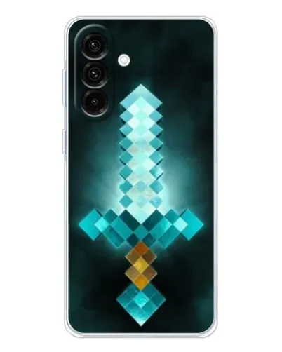Чехол для Samsung Galaxy A17 с картинкой «Алмазный меч неон» Чехол для Samsung Galaxy A17 с картинкой «Алмазный меч неон»