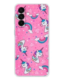 Чехол для Samsung Galaxy A17 с картинкой «Unicorn паттерн розовый» Чехол для Samsung Galaxy A17 с картинкой «Unicorn паттерн розовый»