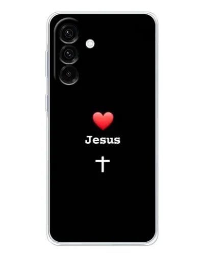 Чехол для Samsung Galaxy A17 с картинкой «Сердце - Jesus» Чехол для Samsung Galaxy A17 с картинкой «Сердце - Jesus»