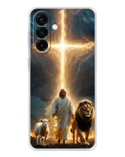 Чехол для Samsung Galaxy A17 с картинкой «Лев Иуды и Свет» Чехол для Samsung Galaxy A17 с картинкой «Лев Иуды и Свет»