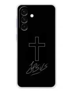 Чехол для Samsung Galaxy A17 с картинкой «Графический крест Jesus»