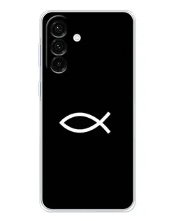 Чехол для Samsung Galaxy A17 с картинкой «Символ рыбы Jesus»