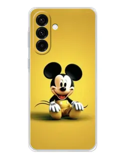 Чехол для Samsung Galaxy A17 с картинкой «Микки на желтом»