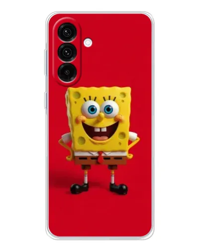 Чехол для Samsung Galaxy A17 с картинкой «Спанч Боб на красном» Чехол для Samsung Galaxy A17 с картинкой «Спанч Боб на красном»
