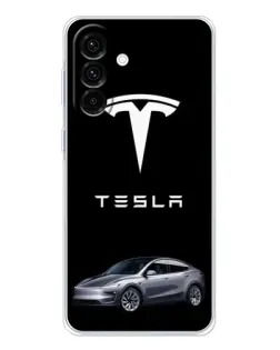 Чехол для Samsung Galaxy A17 с картинкой «Tesla Model Y»