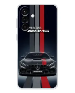 Чехол для Samsung Galaxy A17 с картинкой «Mercedes — белый карбон»