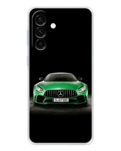 Чехол для Samsung Galaxy A17 с картинкой «Mercedes — неоновый лого»