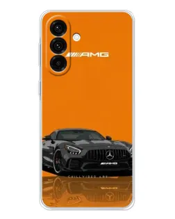 Чехол для Samsung Galaxy A17 с картинкой «Оранжевый Mercedes AMG»