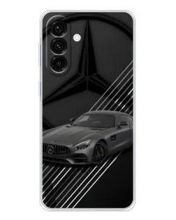 Чехол для Samsung Galaxy A17 с картинкой «Mercedes AMG — графика»
