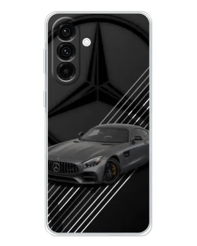Чехол для Samsung Galaxy A17 с картинкой «Mercedes AMG — графика»