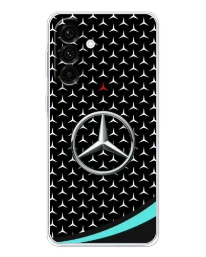 Чехол для Samsung Galaxy A17 с картинкой «Mercedes — бирюзовый акцент»
