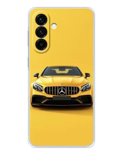 Чехол для Samsung Galaxy A17 с картинкой «Желтый Mercedes GT»