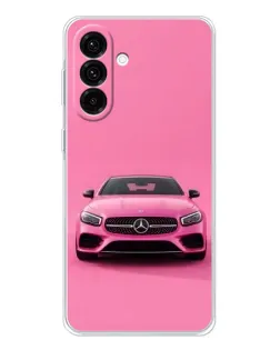 Чехол для Samsung Galaxy A17 с картинкой «Розовый Mercedes AMG»