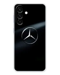 Чехол для Samsung Galaxy A17 с картинкой «Mercedes на металле»