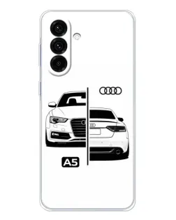 Чехол для Samsung Galaxy A17 с картинкой «Audi — контрастный дизайн»