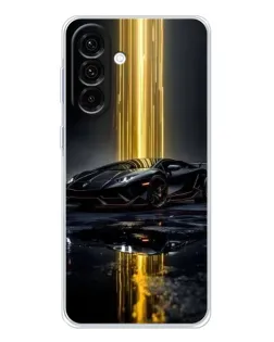 Чехол для Samsung Galaxy A17 с картинкой «Ночной Lamborghini драйв»