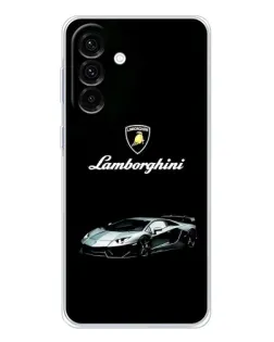 Чехол для Samsung Galaxy A17 с картинкой «Логотип Lamborghini классика»