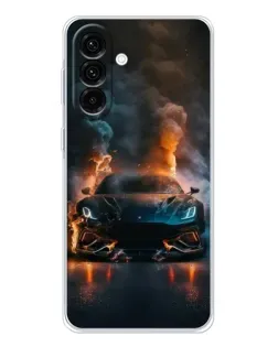 Чехол для Samsung Galaxy A17 с картинкой «Lamborghini дымная эстетика»