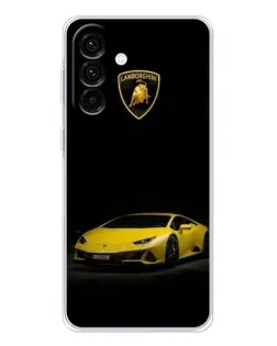 Чехол для Samsung Galaxy A17 с картинкой «Lamborghini желтый акцент»