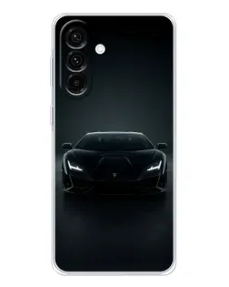 Чехол для Samsung Galaxy A17 с картинкой «Черный Lamborghini Aventador»