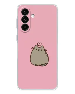 Чехол для Samsung Galaxy A17 с картинкой «Pusheen сердце» Чехол для Samsung Galaxy A17 с картинкой «Pusheen сердце»