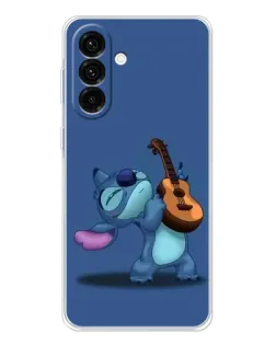 Чехол для Samsung Galaxy A17 с картинкой «Стич с укулеле»