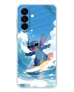 Чехол для Samsung Galaxy A17 с картинкой «Стич на волне»