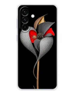 Чехол для Samsung Galaxy A17 с картинкой «Серебряный фантазийный цветок» Чехол для Samsung Galaxy A17 с картинкой «Серебряный фантазийный цветок»